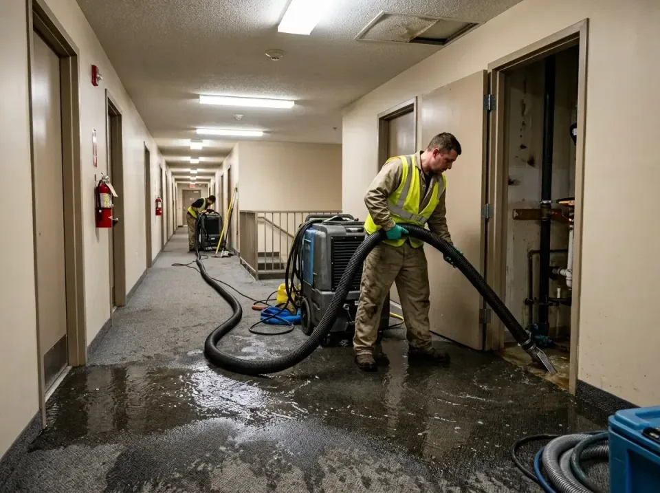 multi-unit-apartment-hallway-f-005 — frequently asked questions, Emergency Burst Pipe Water Extraction & Removal in Ellwood…